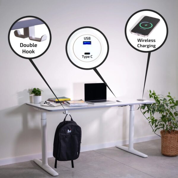 Sitz-Stehtisch FlexDesk – Bild 2
