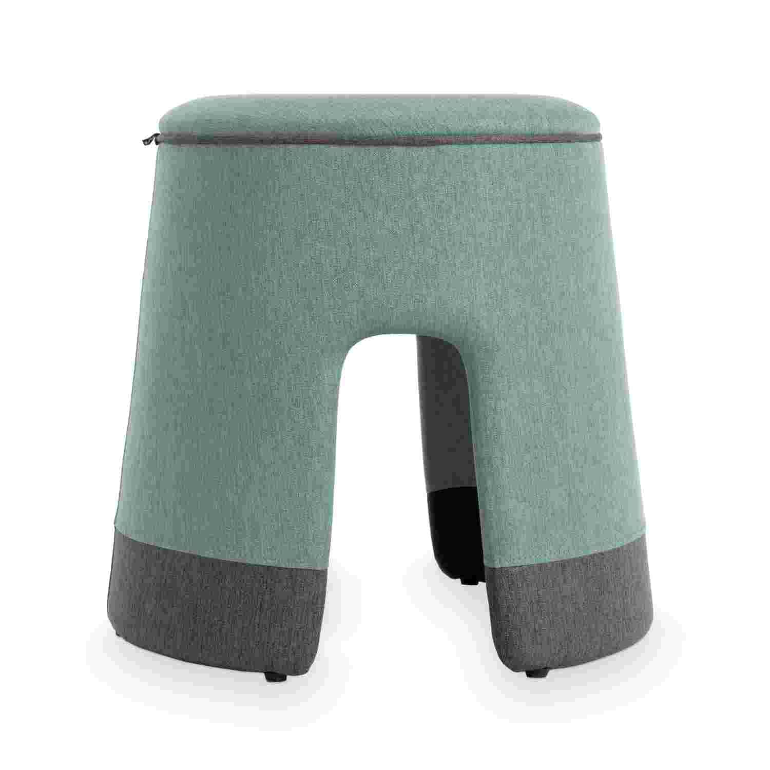Modularer Hocker Farbe: Salbei von M³ Raum-Design
